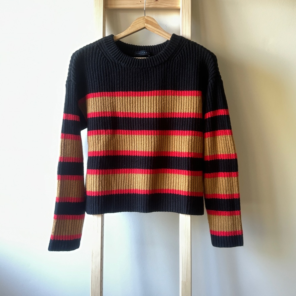 Sanctuary - Striped Crew Neck Sweater